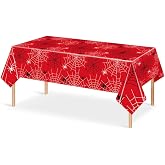 JUKOTA Spider Children's Birthday Tablecloth 108 x 180 cm, Birthday and Halloween Decoration for Child, 1 Year Decoration, Ta