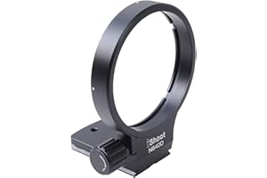 iShoot Ulepszony pełny metal 77 mm pierścień do montażu na statywie obroża do obiektywów Nikon AF 80-400 mm f/4,5-5,6D ED VR i Nikon AF-S NIKKOR 300 mm f/4D IF-ED, wbudowana płyta ARCA-SWISS Fit Quick Release