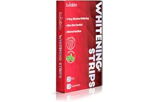 LUIABLE Teeth Whitening Strips for Tooth White: Professional Dentist Formulated Teeth Whitener Enamel 14 Treatments Enamel-Safe – 28 Non-Sensitive Strips (28 Count (Pack of 1), Mint)