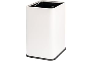 bremermann Papierkorb 13 L, offener Abfalleimer, versteckte Tüte (weiß)