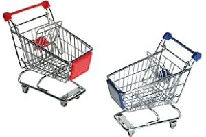 Mini kundvagn för dekorativ förvaring