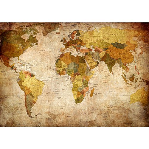 Vlies Fototapete ‚Weltkarte‘ 352×250 cm – 9015011b RUNA Tapete - 6