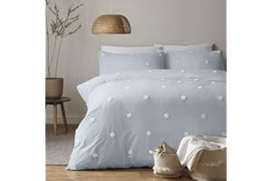 Appletree Zestaw poszewek na kołdrę ogrodową, 100% bawełna, jajko kaczki w białe kropki, podwójna