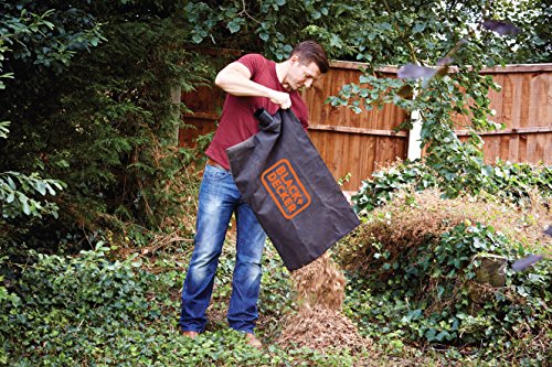 Black+Decker 3-in-1 Set 2.500W Laubsauger/Laubbläser, Laubhäcksler, inkl. Sauger und Blasrohr 310km/h Blasgeschwindigkeit 40l Fangsack, GW2500, schwarz orange - 5