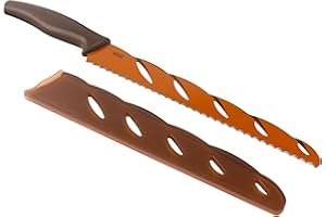 Kuhn Rikon 23505 Couteau à Pain Blister Acier Inoxydable Marron 40,4 x 5 x 2,2 cm