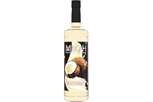 Mikah - Premium Flavors - Coconut (Cocco) | Sciroppo Per Drink e Dessert | Uso Professionale | 1 Litro (1000ml)