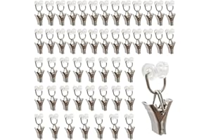 UMCHU 50 Stück T-Glider Vorhangklammern