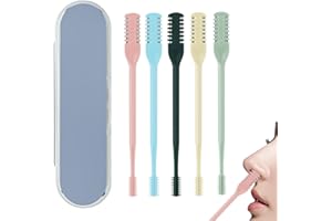 STARFA LAB 5 Stück Nasenhaartrimmer 2 in 1 Professioneller Doppelköpfiges Haarmesser Clipper Nasenhaarentferner (Gemischt)