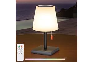 ‎NICEBUY NiceBuy Solar Tischlampe Outdoor Led Tischleuchte Akku Und USB Aufladbar Mit Fernbedienung,Tischlampe Kabellos Dimmbar RGB 8 Farben Wasserdicht IP44 FüR Camping Garten AußEn(Grau)
