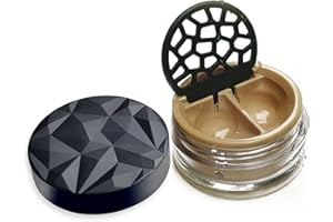 ‎LENSBIX Lensbix Kontaktlinsenbehälter Geometric. Erwachsenes Accessoire mit futuristischem 3D Deckeldesign. Das stilvolle Geschenk für alle die gerne Linsen tragen. (No21 Cappuccino)