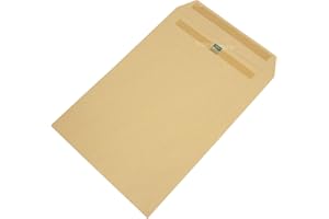PRODBUY [Box of 250] C4 Envelopes Manilla Plain 115gsm Self Seal Office A4 Strong Brown Pack