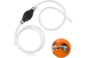 ZOONVII 8mm Bomba manual de combustible,Manguera de Sifón de Gasolina,Bomba de Transferencia de Combustible,2M Bomba de Sifón Manual,Transferencia de Combustible,Transferencia de Agua/Aceite/Combustible