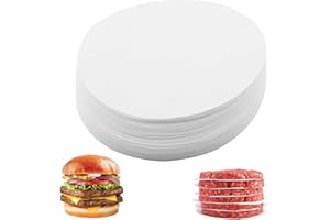 BRITECO 500-Pack Burger Paper Sheets – 11cm Round Patty Paper – for Burgers, and More – Bulk Pack for High-Volume Kitchens
