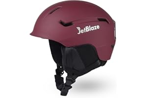 JetBlaze Ski Helmet Mens Women Unisex Ski Helmet Snow Sports Helmet With Vents ABS Shell EPS Core For Skiing Snowboard Snow Helmet For Adults Youth