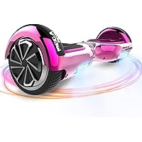 MEGA MOTION Hoverboards da 6,5 Pollici,Hoverboard Bambini Autobilanciato con Bluetooth, Lampeggiante Colorato Regali per Bamb