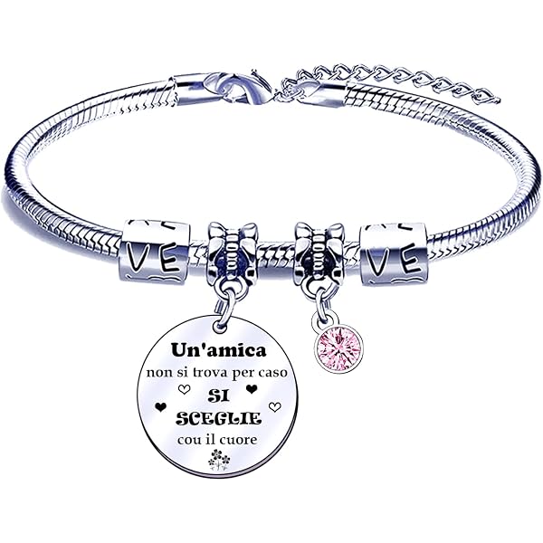 Cheerslife Bracciale Amicizia Donna per 2/3/4,Regalo Migliore Amica,Braccialetti Amicizia Donna,Regalo Laurea Compleanno Natale ES1