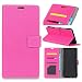 Produktbild Moonmini Asus ZenFone 5 ZE620KL Fall, PU-Leder Geldbeutel, Faltender Abdeckungs kickstand Kartenschlitz Guter Schutz Anti-Scratch Stoßfest, Schützendes PU-Leder Kartenhalter Folio Stand Magnetverschluss Fall, Rosig
