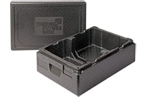 Thermo Future Box Termico, Contenitore per Gelato, EPP (Polipropilene espanso), Nero, 2 x 10 Liter