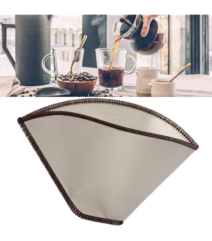 Edelstahl Pour-Over Kaffeefilter – Wiederverwendbar, Doppeltes Netz, Für 1–2 Tassen, Papierlos & Spülmaschinenfest
