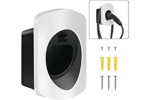 ‎MCEVKELN MCEVKELN Typ 2 Wandhalterung Ladekabel Wandhalter Wallbox Kabelhalter Typ 2 Steckerhalter Dock für EV Ladegerät IEC 62196-2 Holder Halterung Wallbox Zubehör - Weiß