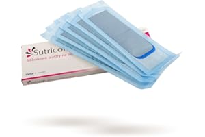 VERCO Sutricon Silicone Scar Treatment Sheets - 5 Silicone Gel Sheets of 5 cm x 30 cm Size to Individual Adjustment (Trimming) to The Surface of The Scar.
