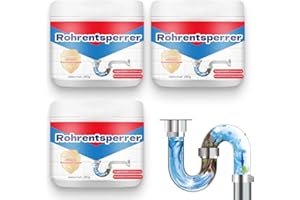 ‎JOHNBOLIN 2025 Pipe Refresher, Drain Cleaner Extra Strong, Powerful Pipe-Free Unblocker Against Blockages, Pipe Cleaner Drain Cleaner for Bathtub, Sink, Toilets, Kitchen & Bathroom (3 Pieces)