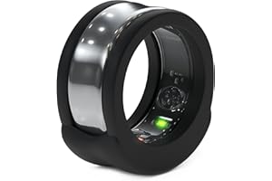 Rinfit Smart Ring Protector - Silicone Ring Enhancer for Active Lifestyle and Gym - SportFit U.S. Design Patent - Black, Size 9