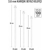 Lona Lucy Plastik Kelep&ccedil;e, Cırt Kelep&ccedil;e, Kablo Bağı Seti, 100 Adet,Karışık Boy (20 cm, 25 cm, 30 cm), 3.6 mm, Kablo D&uuml;zenleme