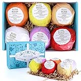 【Extra grande】 4oz / 110g (tamaño de pelota de tenis) bombas de baño hechas a mano de forma única, envueltas individualmente, cuando abres la caja tiene una fragancia realmente agradable.