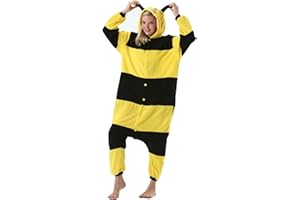 ULEEMARK Animaux de Pyjama Cosplay Halloween Onesies Deguisement Carnaval Costumes Grenouillères Combinaisons de Nuit