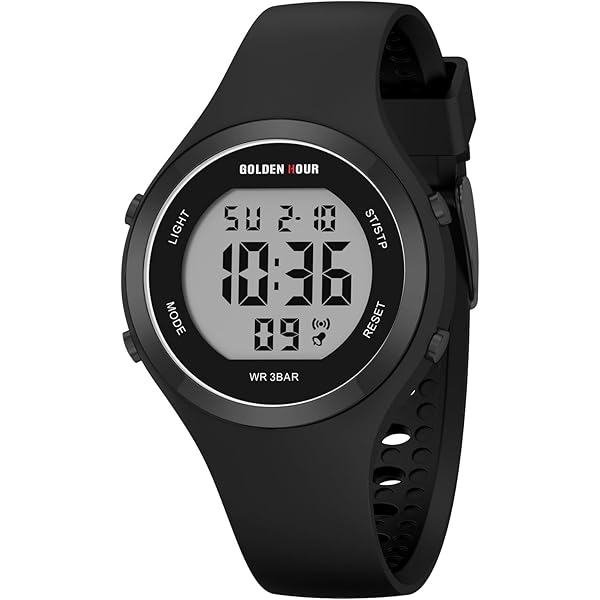 TONSHEN Digitale Metronoom Horloge Waterdichte Multifunctionele Outdoor LED Elektronische Hoge Volume Alarm Dubbele Tijd Countdown Plastic Horloges, Groen 2, riem