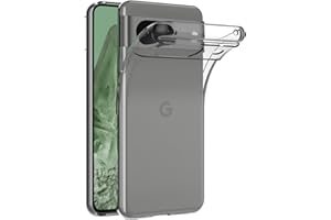 AICEK Compatible con Google Pixel 8A Funda, Transparente Silicona Fundas para Google Pixel 8A Bumper Case Carcasa Silicona Funda