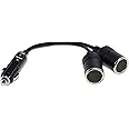Zigarettenanzünder Verteiler 2-fach [12V-24V DC | 10A | 18AWG] / Splitter Adapterkupplung für Zigarettenanzünder Steckdose vo