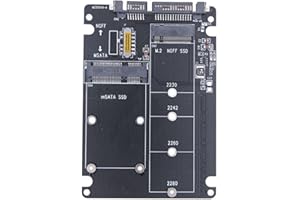 WANGCL M.2 NGFF zu SATA Adapter MSATA auf SATA 3.1 Konverter für 2,5" Festplatte