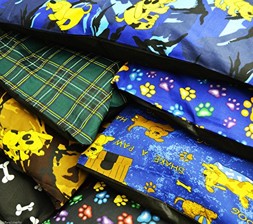 Luxury-LARGE-37-x-27-Dog-Pet-Bed-FILLED-Cushions-Pillows-POLY-COTTON-Stuff-Washable-Cover-with-Removable-ZIP-RANDOM-COLORS-NEW