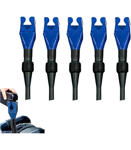 Set 5 Imbuti Flessibili URAQT - Per Olio, Benzina, Con Beccuccio Estensibile, Plastica ABS - Foto 10