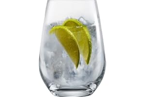 SCHOTT ZWIESEL Vasos de gin-tonic Bar Special (set de 4), vasos largos curvados para gin-tonic, vasos de cristal Tritan aptos para lavavajillas, fabricados en Alemania (art. nº. 130003)