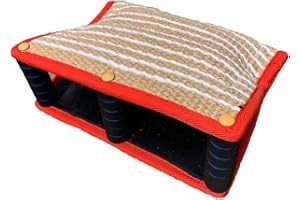 LUMoony 1Pcs Hund Beißt Sleeve Hundebiss Ärmel Schlepper Mit 3 Griffen Dauerhafte Jute Ausbildung Beißkissen Hundeziel-Beißkeil-Schleppspielzeug Hunde Schutzhülle Armschutz