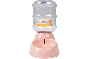 MOKERNALI Abbeveratoio per Gatti, Bevitore Automatico per Gatti, 3,8L, Fontana d'Acqua per Gatti, Distributore Automatico d'Acqua per Gatti, a prova di perdite, con Ciotola Rimovibile e Antiscivolo (rose)