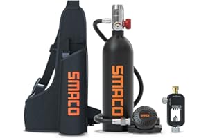 SMACO Mini Scuba Tank, Bombola Subacquea Bombole da Immersione Ossigeno Bombola con 15-20 Minuti Diving Ossigeno Serbatoio Bombola Sub Respiro Sott'Acqua Dispositivo S400