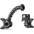 Wealpe Jaws Clamp Mount Flex Gooseneck Mount Compatible with GoPro Hero 11, 10, 9, 8, 7, Max, Fusion, Hero (2018), 6, 5, 4, Session, 3+, 3, 2, 1, DJI Osmo, Xiaomi Yi Cameras