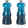 Le Creuset Classic Salt and Pepper Mill Set, Personal Use, Chip-resistant ABS Plastic, Anti-Corrosion, 11 cm, Deep Teal, 96002500642000