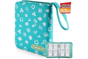 JoyHood Classeur Cartes Compatible avec TCG Cartes, Album Carte, Livre Rangement Carte Collection, Porte Cartes à Collectionner, Capacité de 400 Cartes (Vert, 4 Poches)