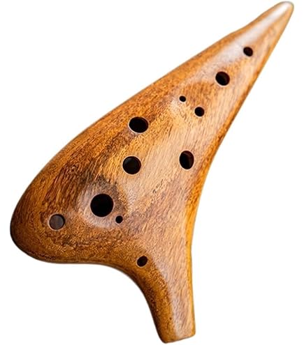 Ocarina Double 16 Trous En Terre Cuite - Ton Alto C (AC), 17 Degrés, Pour Débutants Et Professionnels - 2