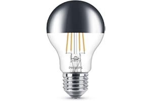 ‎PHILIPS Philips Lampa LED, zastępuje 48 W, lustro główne, E27, ciepła biel (2700 K), 610 lumenów, przezroczysta