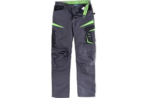 WORKTEAM Pantalón de Trabajo, Tejido Canvas (Extremadamente Resistente y Duradero). Elástico en la Cintura. Unisex