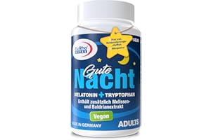 ‎EURHOVITAL EuRho® Vital Melatonin Kapseln | Mit natürlichem Melatonin, Tryptophan, Melissen- sowie Baldrianwurzelextrakt | Vorratspackung mit 60 Kapseln | Vegan | Laborgeprüfte Qualität aus Deutschland