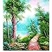 Produktbild LIWEIXKY Rahmenloses Ölgemälde Landstraßenmalerei Durch Zahlen DIY Acrylfarbtonfarbe Durch Zahlwandbild Für Wohnzimmerhandmalereigrafik 40X60Cm