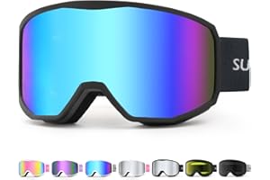 Supertrip Ski Goggles for Women Men, Anti-Fog Snow Snowboard Goggles for Adult