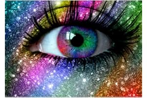 woshilaoDS 5D DIY Diamond Art Painting Kits Vollbohrer, Cartoon Strass Diamant Stickerei Kristall Leinwand Malerei Bilder Painting nach Zahlen für Erwachsene Kinder Wohnwand Deko(6)